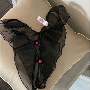 Y2K 2004 Victoria’s Secret Mesh Open Crotch “Butterfly Style Panty. NWOT